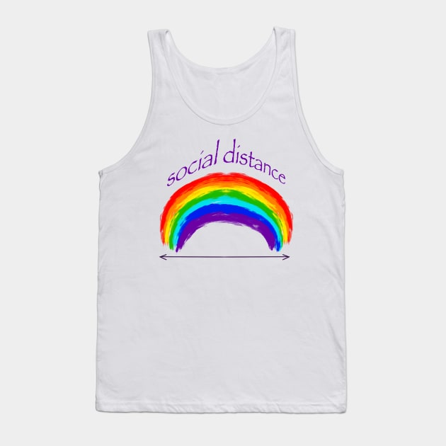 Social distance Tank Top by Keen_On_Colors